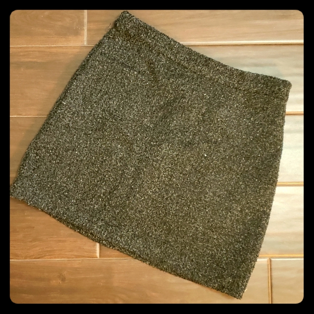 Max Studio Sparkly Black Mini Skirt